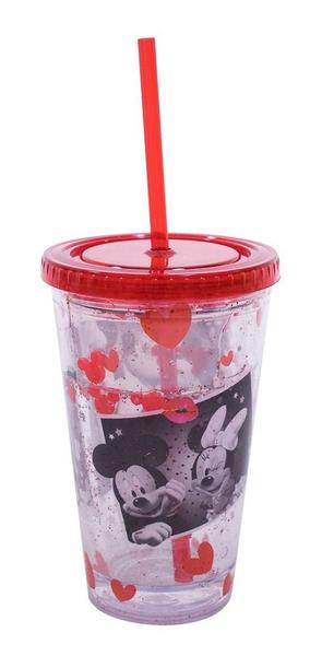 Imagem de Copo Com Canudo Mickey & Minnie Foto 450ml - Disney