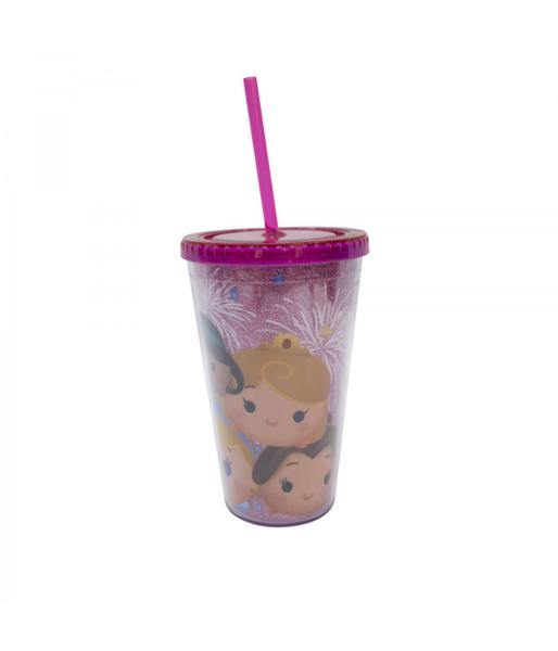 Imagem de Copo Com Canudo Princesas Tsum Tsum 450ml - Disney