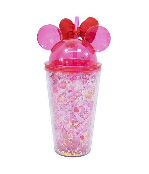 Imagem de Copo Com Laço Orelhas Minnie Rosa 450ml - Disney