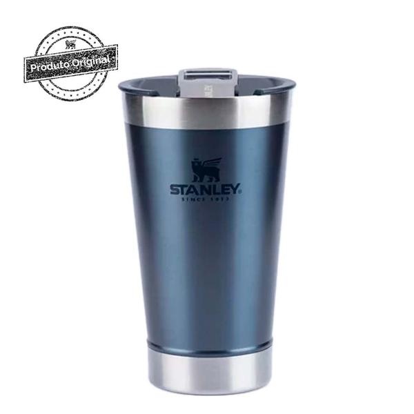 Imagem de Copo com Tampa Stanley 473ml - Azul Metálico