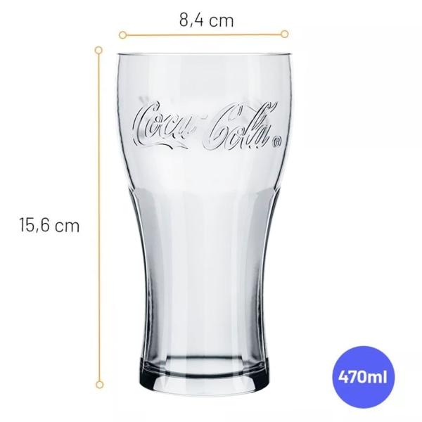 Imagem de Copo Contour Coca Cola 470ml 1 Unidade  - Nadir 7050