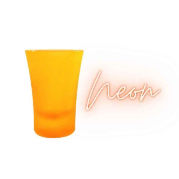 Imagem de Copo Copinho De Dose Shot 60mL Em Vidro Neon - Allmix - Short Drinks Tequila Cachaça Pinga Decoração