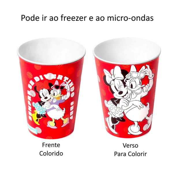 Imagem de Copo da Minnie Vermelho Infantil  320ML Livre de BPA Kit 2 unidades