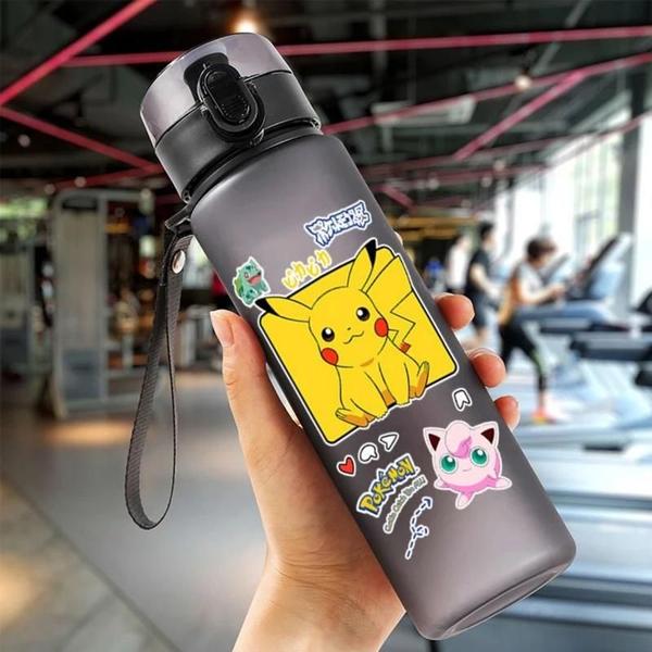 Imagem de Copo de Água Infantil Pikachu Pokémon - 560ml - Garrafa Esportiva Portátil