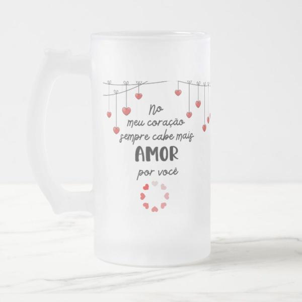 Imagem de Copo de Cerveja Chopp Amor Namorados Presente Criativo Casal