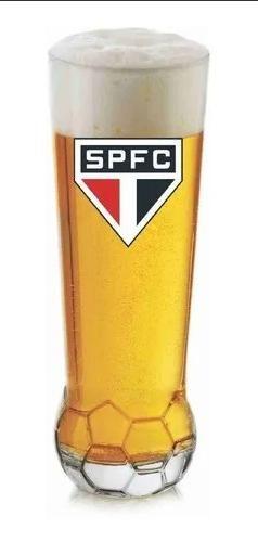 Imagem de Copo de Cerveja Long Drink São Paulo FC BOLA Vidro 400 ml