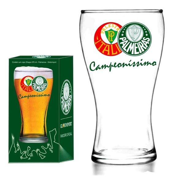 Imagem de Copo de cerveja palmeiras 470ml campeoni produto oficial