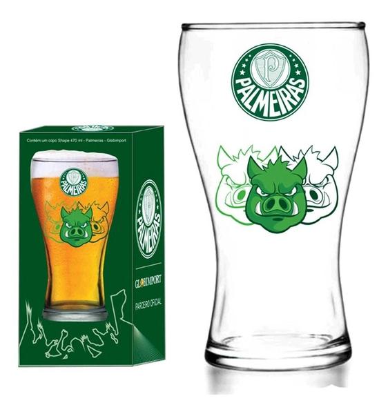 Imagem de Copo de cerveja palmeiras porco 470ml shape vidro