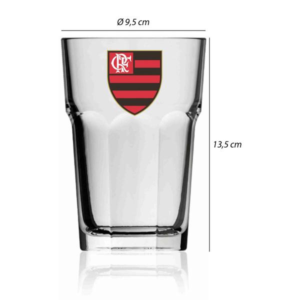 Imagem de Copo de Cerveja Personalizado Flamengo Vidro 400ml