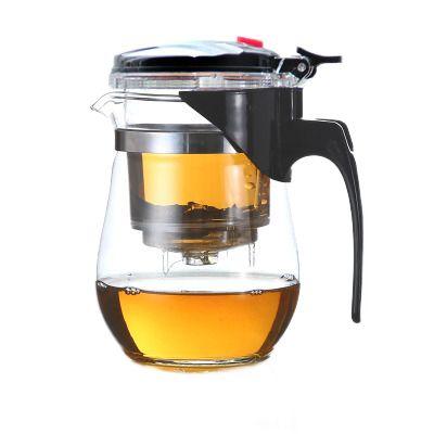 Imagem de Copo de chá de pote de chaleira Café Gongfu Teaset Press Art Green Tea Cup com acessórios de chá de coador infuser Bules