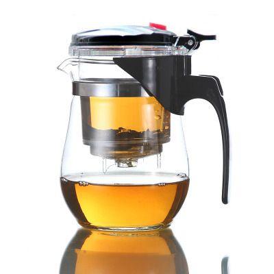 Imagem de Copo de chá de pote de chaleira Café Gongfu Teaset Press Art Green Tea Cup com acessórios de chá de coador infuser Bules