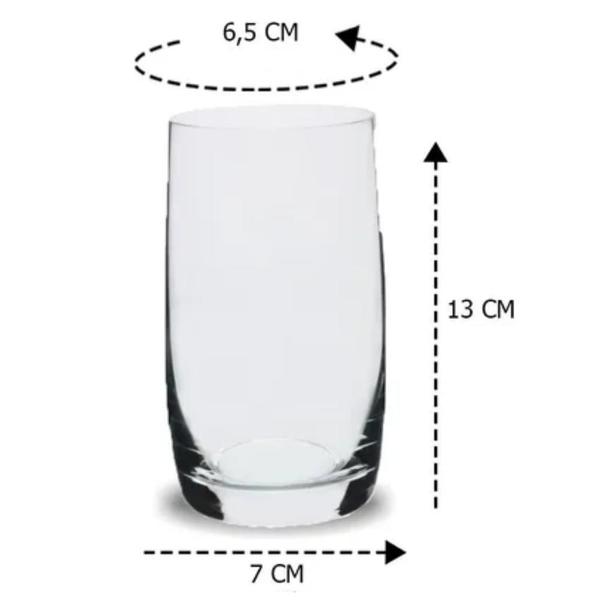 Imagem de Copo De Cristal Bohemia Pavo Titanium Água Suco Drink 380Ml