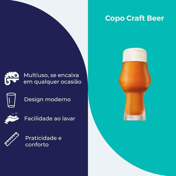 Imagem de Copo de Cristal Craft Beer para Cerveja 495ml - Ruvolo