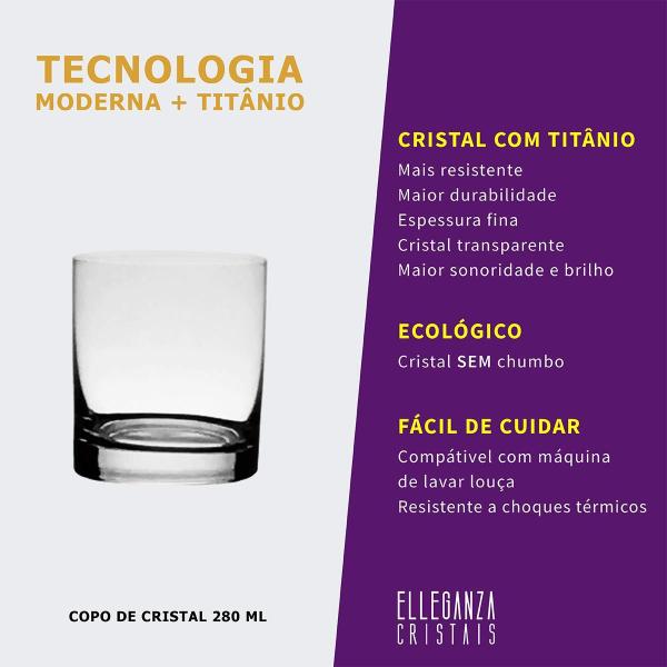 Imagem de Copo De Cristal Para Whisky 280 Ml Linha Barline Bohemia