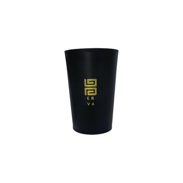 Imagem de Copo de tereré caldereta black preto fosco 350ml  + bomba para terere tchematte simples