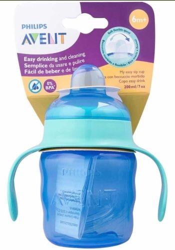 Imagem de Copo de Transição 200ml Easy Sip c/ Alças Azul Philips Avent