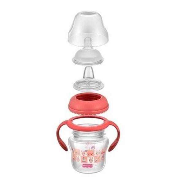 Copo de Transição + Bico Extra Fisher Price Rosa 150ml Imagem de Copo de Transição + Bico Extra Fisher Price Rosa 150ml