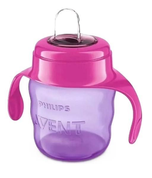 Imagem de Copo De Transição Bico Silicone Rosa 6m+ 200ml Philips Avent