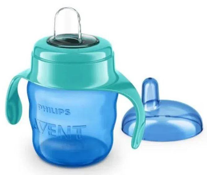 Copo De Transição Com Alça Avent 200ml Azul 6m+ - PHILIPS Imagem de Copo De Transição Com Alça Avent 200ml Azul 6m+