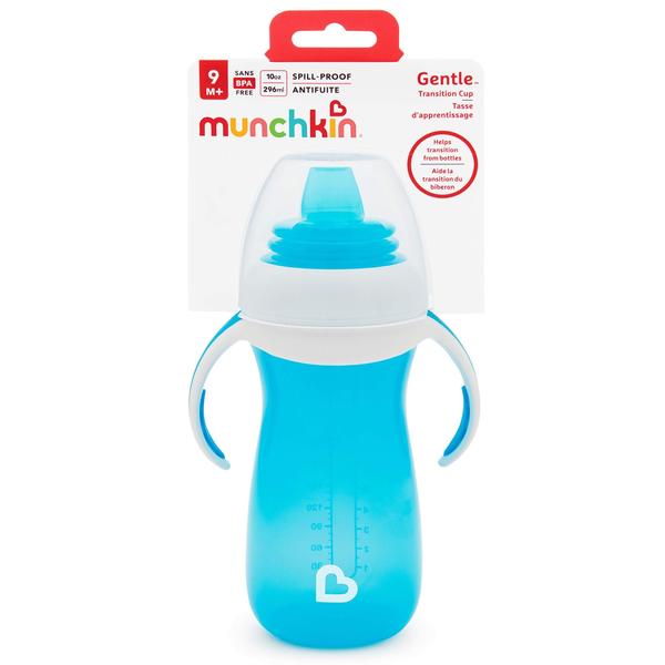 Imagem de Copo de transição com alças Munchkin, 283ml, azul suave