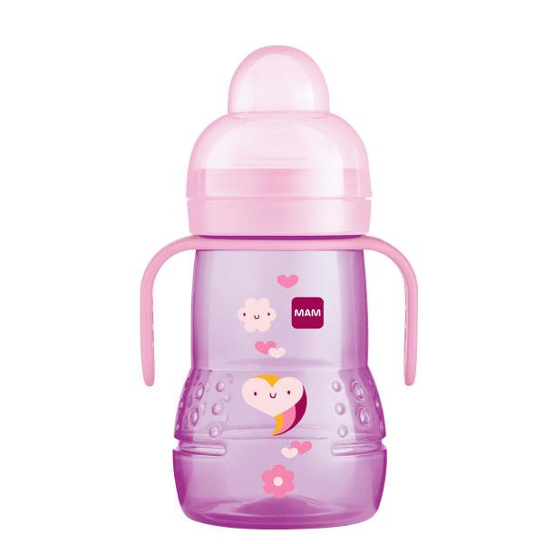 Imagem de Copo de Transição Infantil Antivazamento 220ml Rosa  MAM