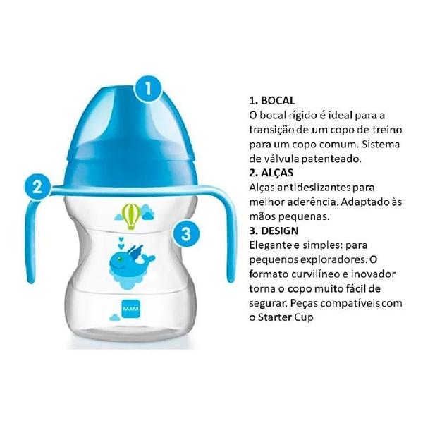 Imagem de Copo de Transição Infantil Fun To Drink 270ml 8M+ Rosa - MAM