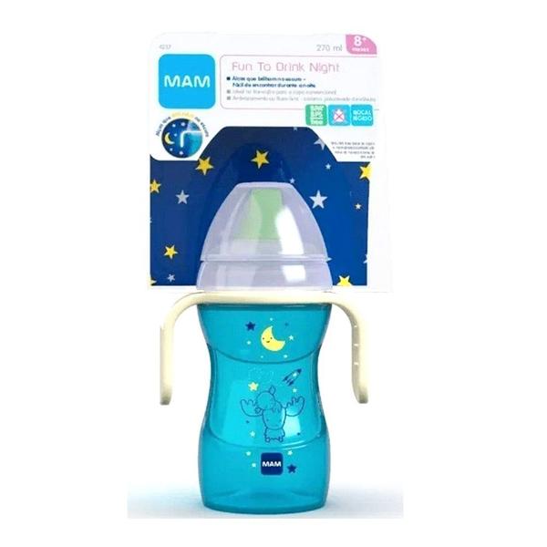 Imagem de Copo de Transição infantil Fun To Drink  270ml Azul - MAM