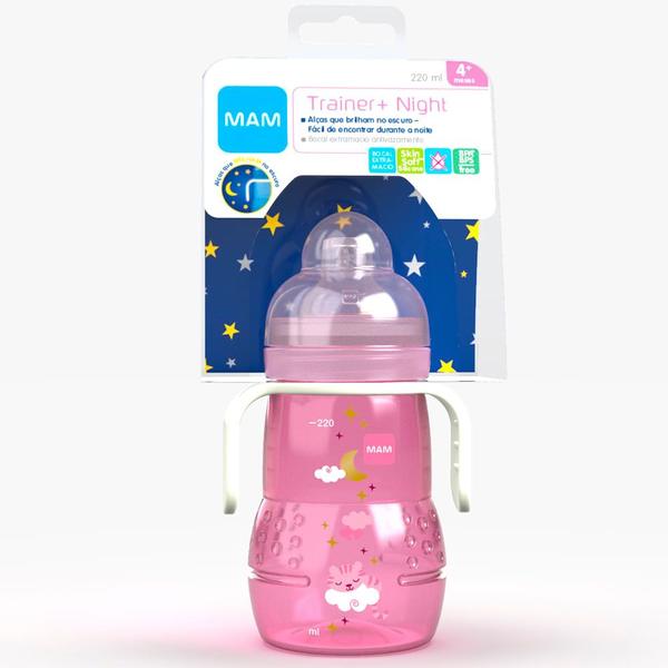 Imagem de Copo de Transição Mam Trainer+ Night Rosa 220ml