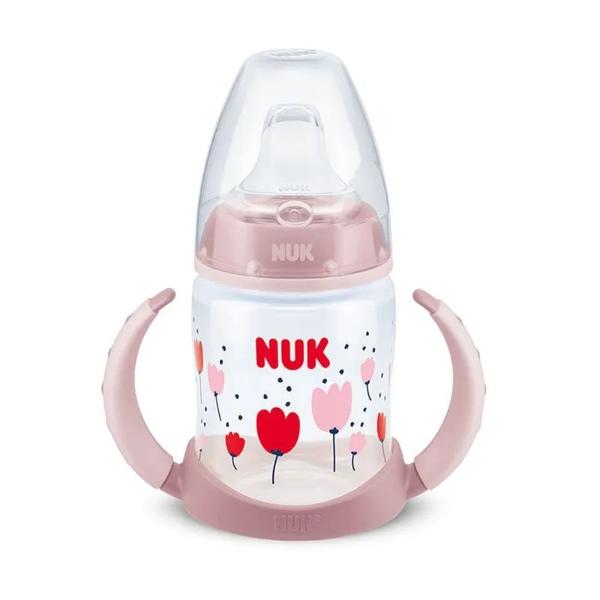 Copo De Transição NUK Antivazamento 150ml Flores Imagem de Copo De Transição NUK Antivazamento 150ml Flores