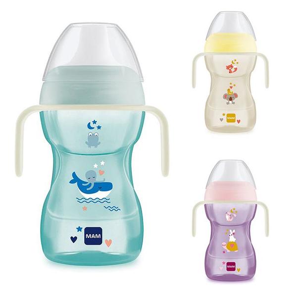 Imagem de Copo de Transição Treinamento com Alça Mam Fun to Drink Cup Bico Rígido 270ml - Mam