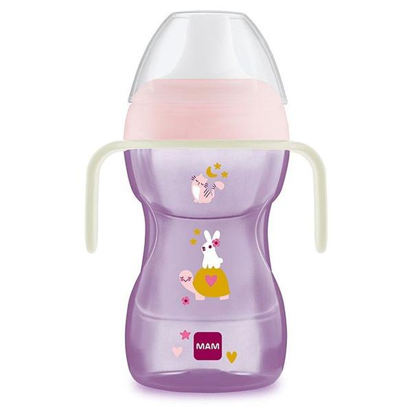 Imagem de Copo de Transição Treinamento com Alça Mam Fun to Drink Cup Bico Rígido 270ml Mam