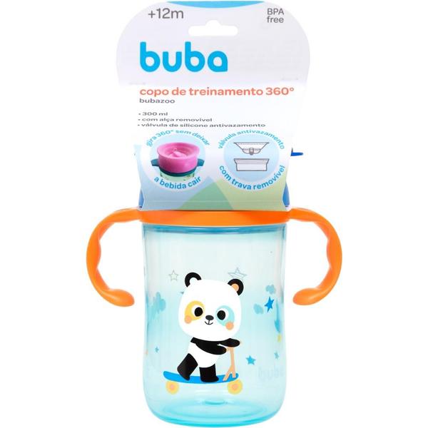 Imagem de Copo de Treinamento 360º Panda 300ml Buba 17008