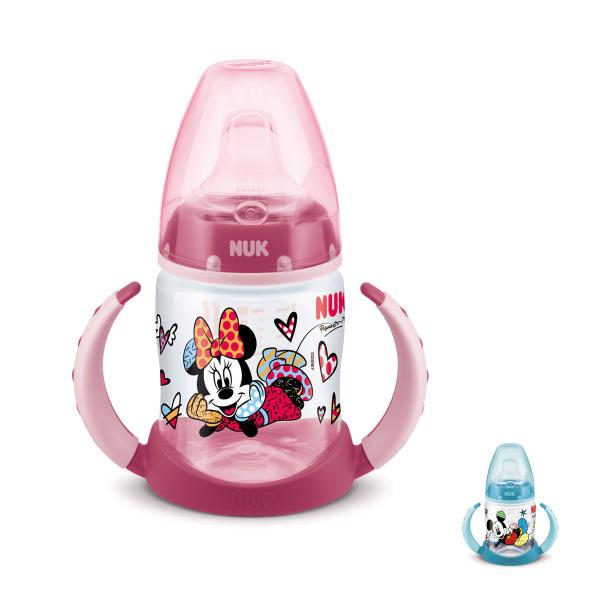 Imagem de Copo de Treinamento Antivazamento com Alça Disney Romero Britto 150 ml Mickey Minnie Nuk