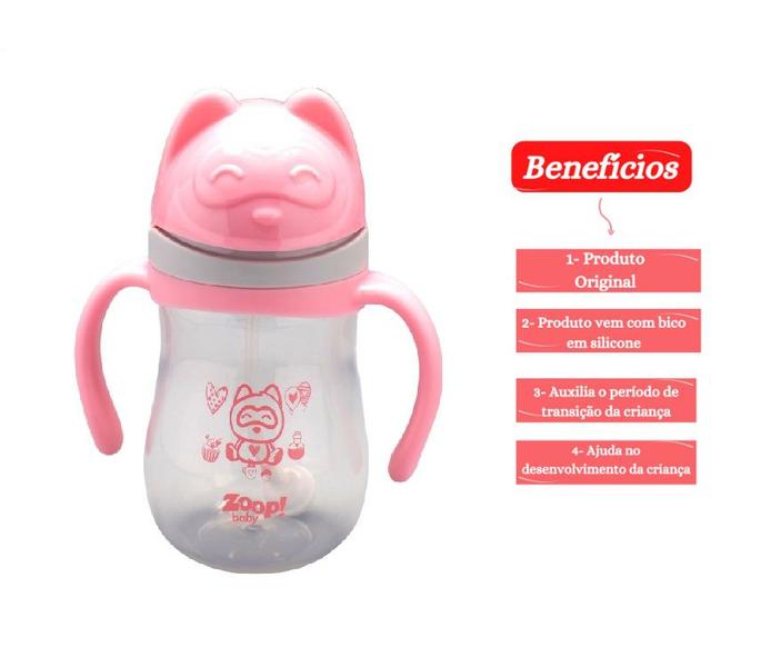 Imagem de Copo De Treinamento Bebe Transição Com Alças 280ml Zoop Baby