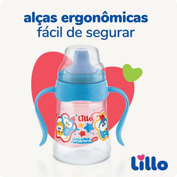 Imagem de Copo de Treinamento c/ Alça Galinha Pintadinha 180ml - Lillo