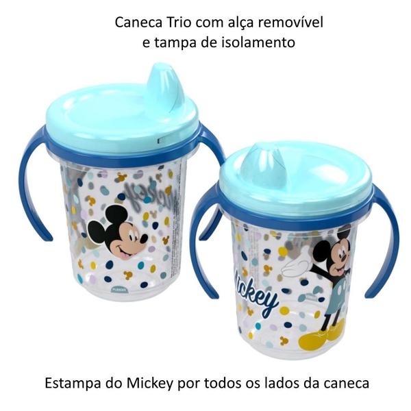 Imagem de Copo de Treinamento com Alça e Bico do Mickey Plasútil