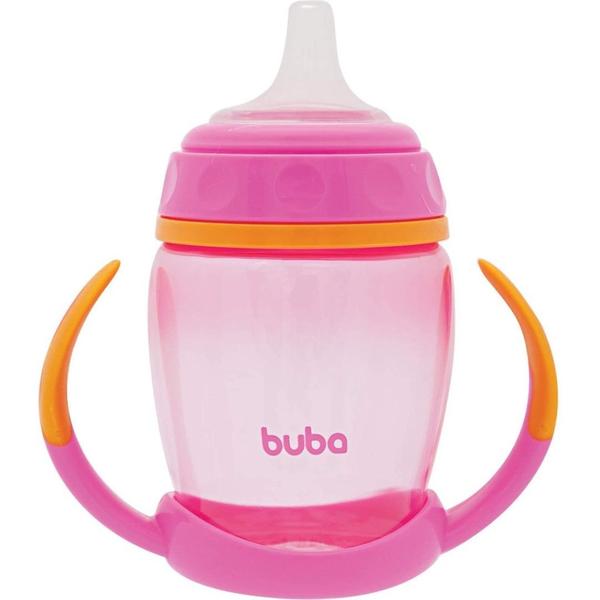 Imagem de Copo de Treinamento com Alça Removível Bico Silicone Infantil 250ml  - Buba Baby