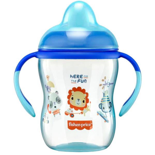 Imagem de Copo de Treinamento Com Bico Semi Rigido e Alças Removiveis +6 Meses 270ml First Moments Fisher Price