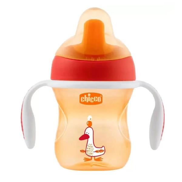 Imagem de Copo de Treinamento Infantil 200ml Laranja Pato 6M+ Chicco