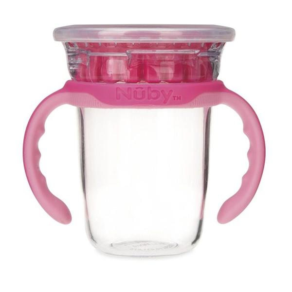 Imagem de Copo de Treinamento Infantil Antivazamento 360 Com Alça 240ml Para Bebê +18 Meses Nuby