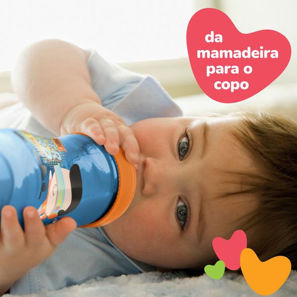 Imagem de Copo de Treinamento infantil Evolution 240ML Rosa  - Lillo