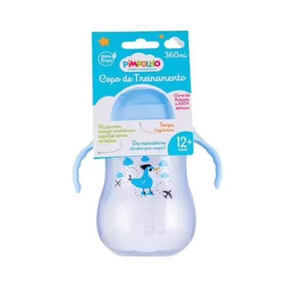 Copo de Treinamento Infantil Masculino Menino 360ml 12 + Meses Pimpolho Azul Imagem de Copo de Treinamento Infantil Masculino Menino 360ml 12 + Meses Pimpolho Azul