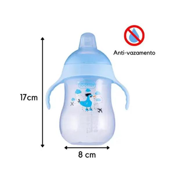 Copo de Treinamento Infantil Masculino Menino 360ml 12 + Meses Pimpolho Azul Imagem de Copo de Treinamento Infantil Masculino Menino 360ml 12 + Meses Pimpolho Azul