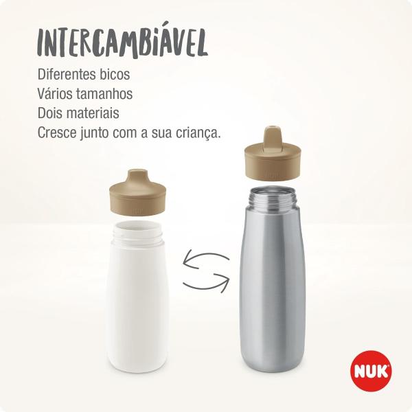 Imagem de Copo de Treinamento Inox Mini-Me Sip 300ml Infantil 9+ Meses Stainless Steel NUK