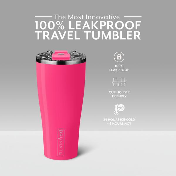 Imagem de Copo de viagem BrüMate Nav XL 946 ml isolado rosa neon