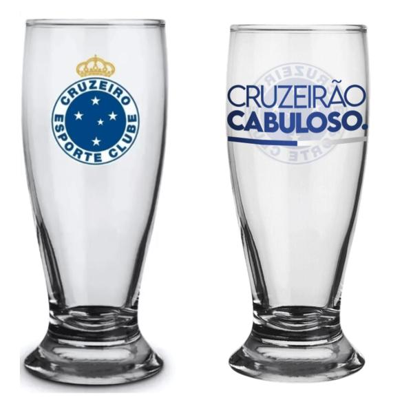 Imagem de Copo de Vidro 200ml - Times- Brasfoot - CRUZEIRO I