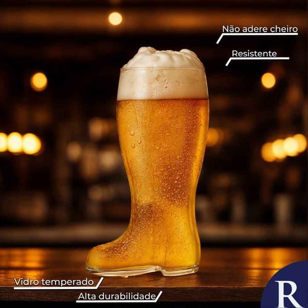 Imagem de Copo de Vidro Bota Stiefel M para Cerveja 620ml - Ruvolo