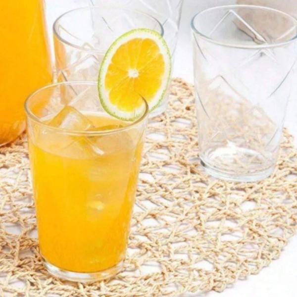 Imagem de Copo de Vidro Conjunto com 8Un de 200ML Suco Água ou Drinks