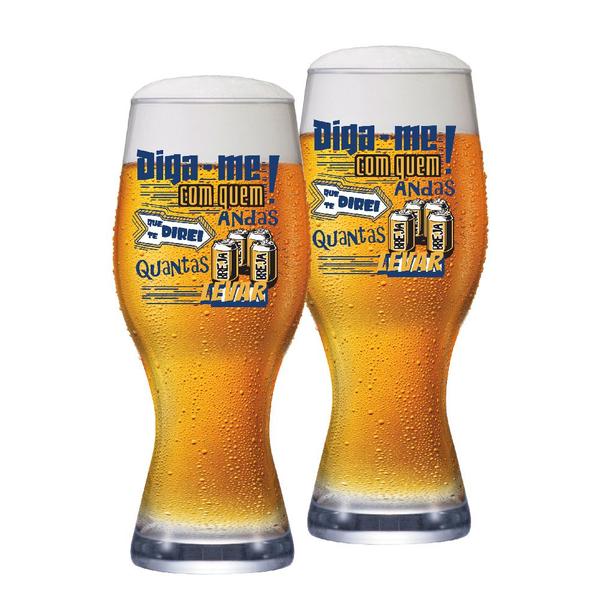 Imagem de Copo de Vidro de Cerveja Atlanta Diga-me 450ml 2pcs