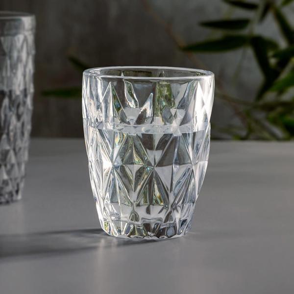 Imagem de Copo de Vidro Diamond Transparente 270ml - Lyor